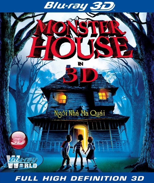D027. Monster House - Ngôi Nhà Ma Quái 3D 25G(DTS-HD 5.1)  